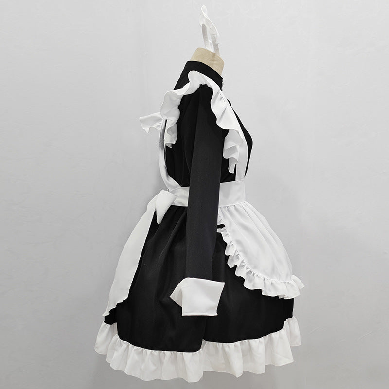 Maid Long Sleeve Black And White Anime Dress UB6217