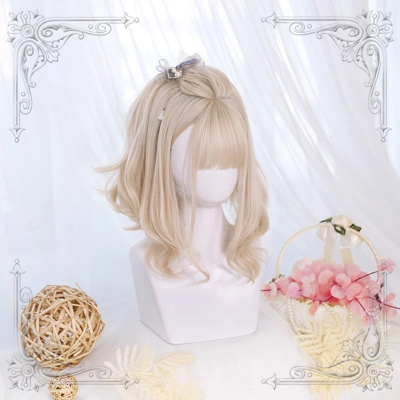 [@milkiiprincess] "LOLITA JAPANESE SHORT CURLY" WIG Y021628