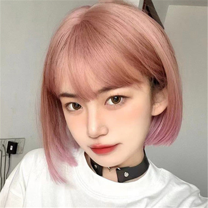 PINK BROWN SHORT WIG UB3323
