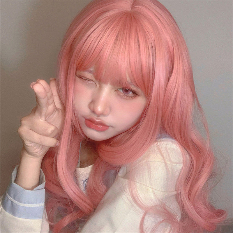 Harajuku Pink Lolita Long Curly Wig UB3320