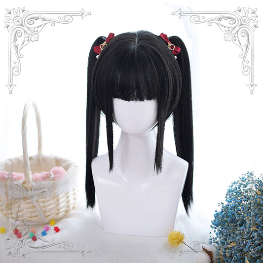 "JAPANESE LOLITA BLACK PONYTAIL" WIG Y021701