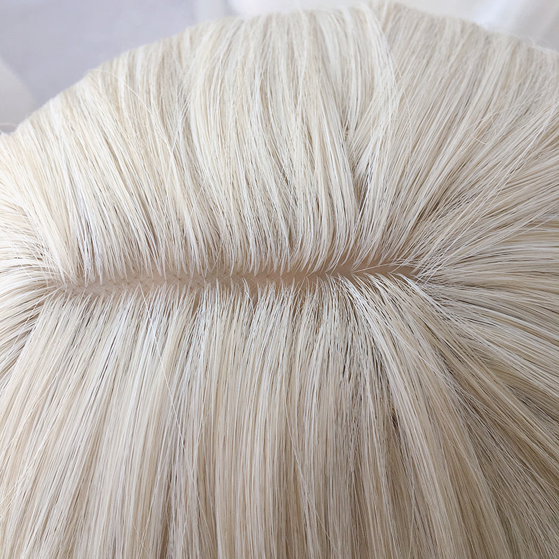 "OFF WHITE NATURAL LONG CURLY HAIR "WIG H082102