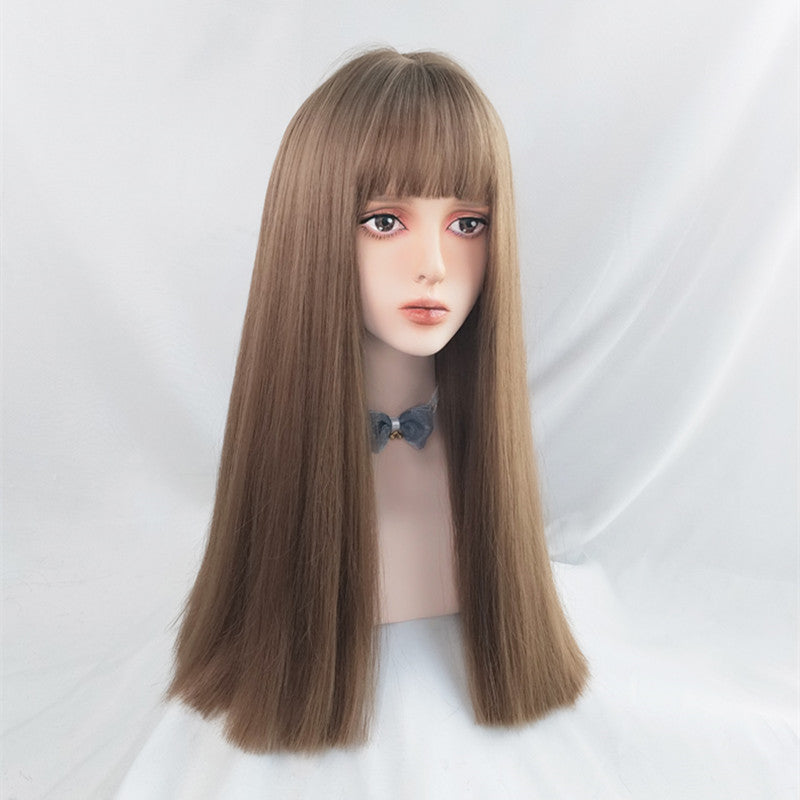 "LIGHT BROWN LONG STRAIGHT" WIG Y040303
