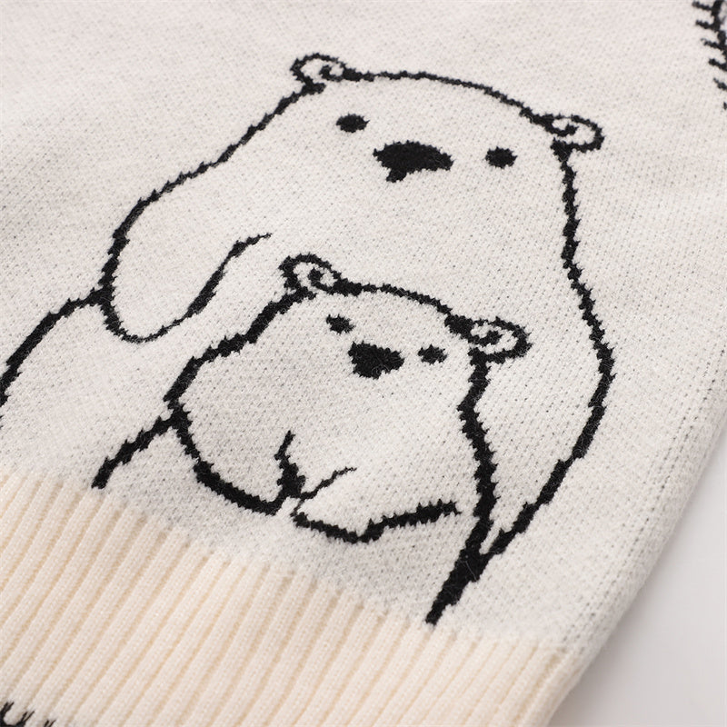 Cute Bear Jacquard Vest UB6189
