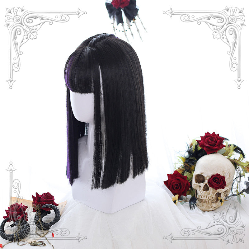 [@piaisevil] "LOLITA MIXED BLACK PURPLE STRAIGHT" WIG Y021707REVIEW