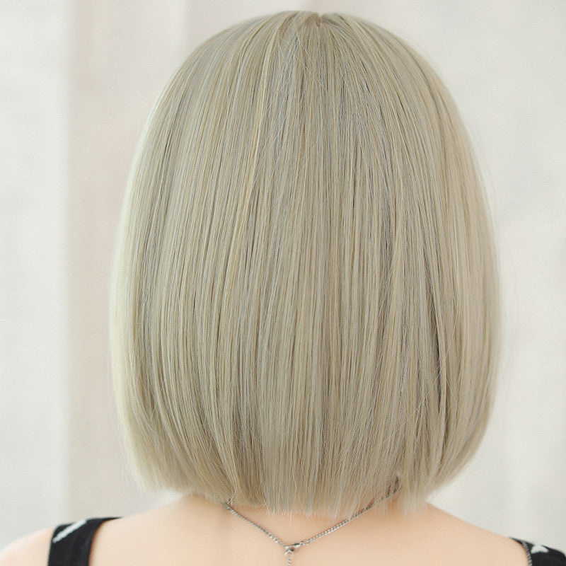 Beige Short Straight Wig UB3336