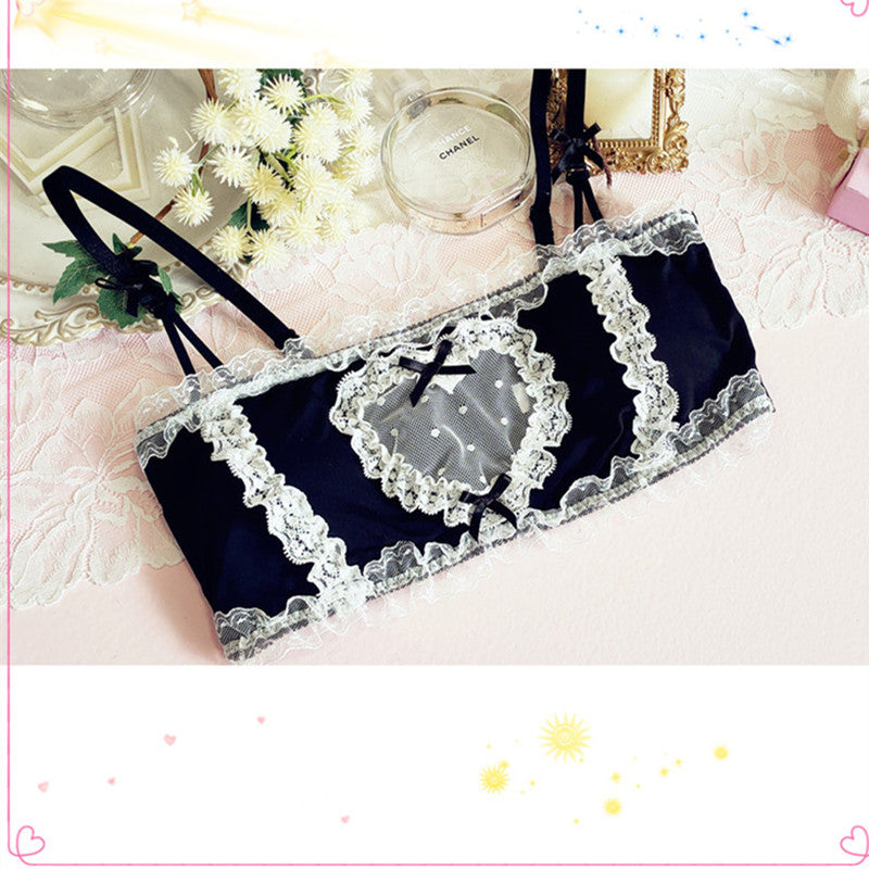 Black Maid Lace Lolita Lingerie Set UB6205