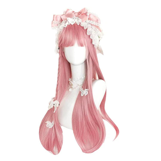 Lolita Sakura Pink Long Straight Wig  UB96030