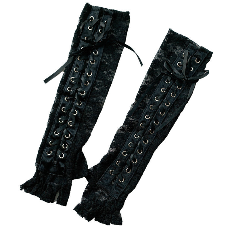 Lace Strap Half Finger Gloves ER5746