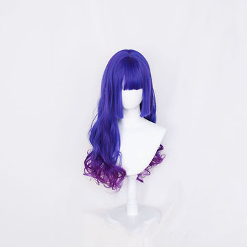 Blue Gradient Long Curly Wig UB6233