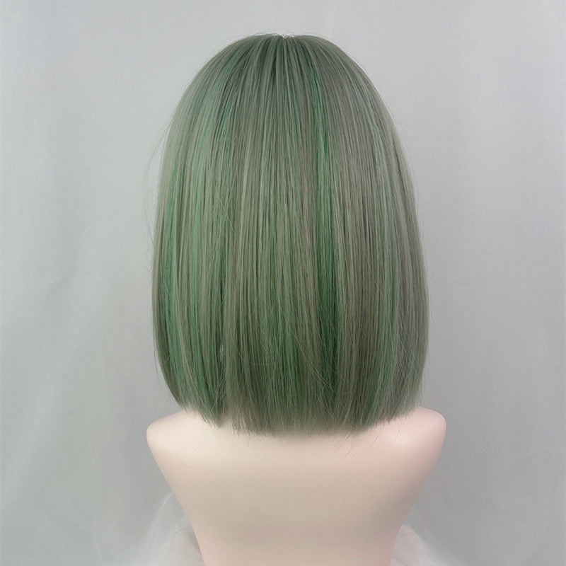 Grass Green Short Straight Wig UB3287