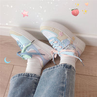 CUTE PASTEL BLUE PINK CASUAL SHOES UB2522