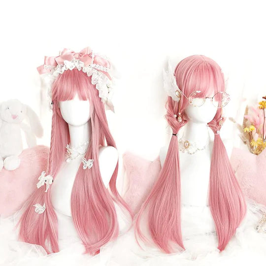 Lolita Sakura Pink Long Straight Wig  UB96030