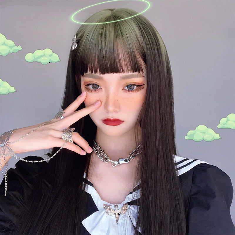 "LOLITA GRAY GRADIENT LONG STRAIGHT" WIG N051711