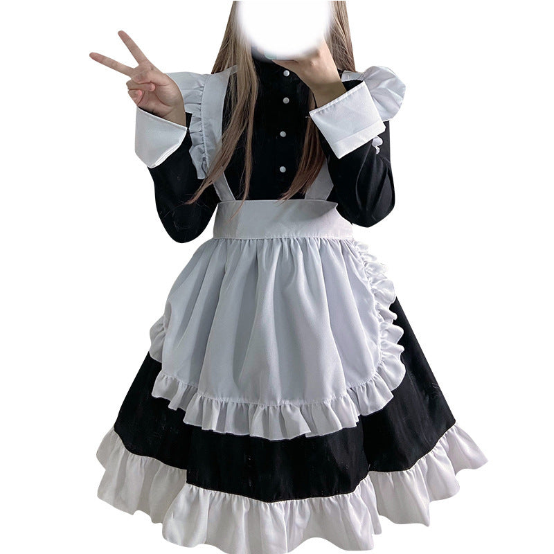 New Black White Cosplay Maid Dress UB6209