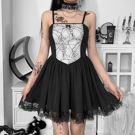 Spider Web Sling Dress UB3469
