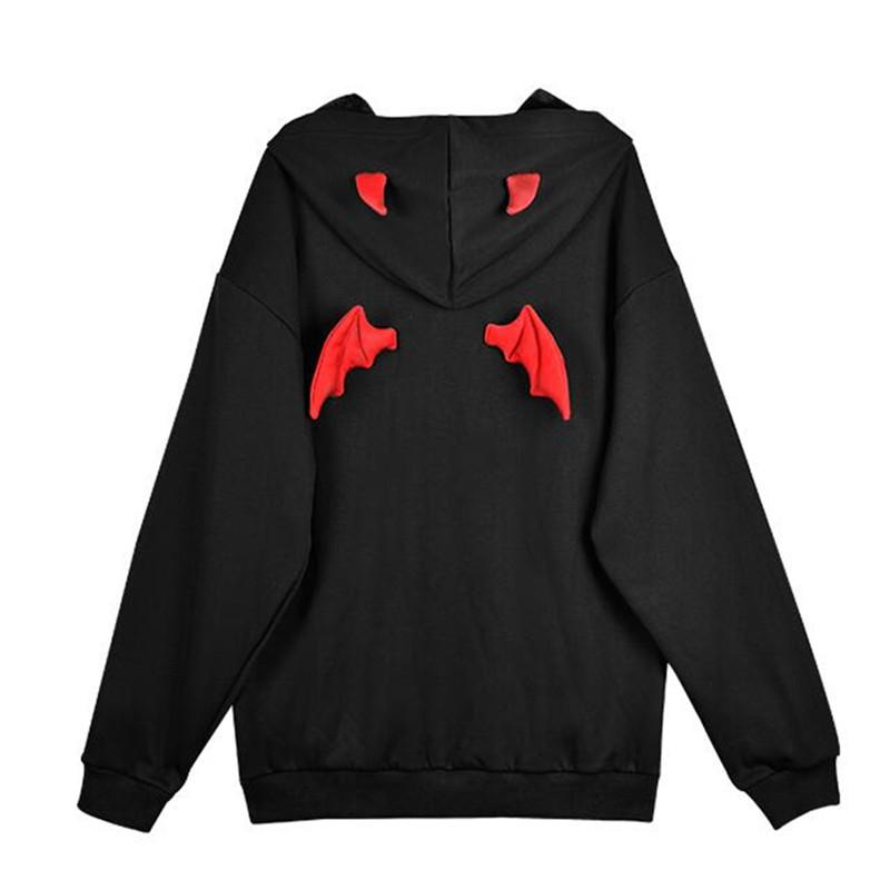 "DEVIL" BLACK HOODIE K080104