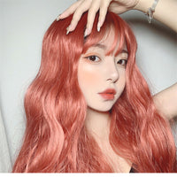 [@your.weird.friend] "ORANGE RED FLUFFY WAVY CURLY" WIG Y040305REVIEW