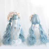 [@jeetlebuice108 ] "BLUE LONG CURLY" WIG D041616