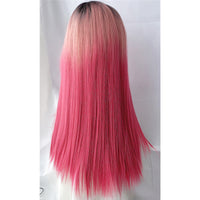 [  @paulanekodesu ]  " GRADIENT PINK LONG STRAIGHT HAIR "WIG H082105