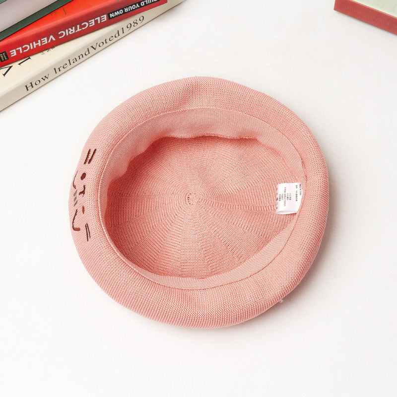 Cat Cute Embroidered Beret UB3246