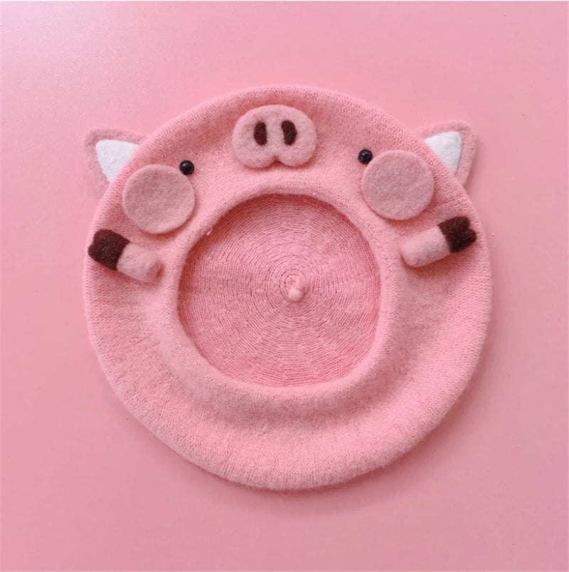 "PINK PIG" BERET K110717