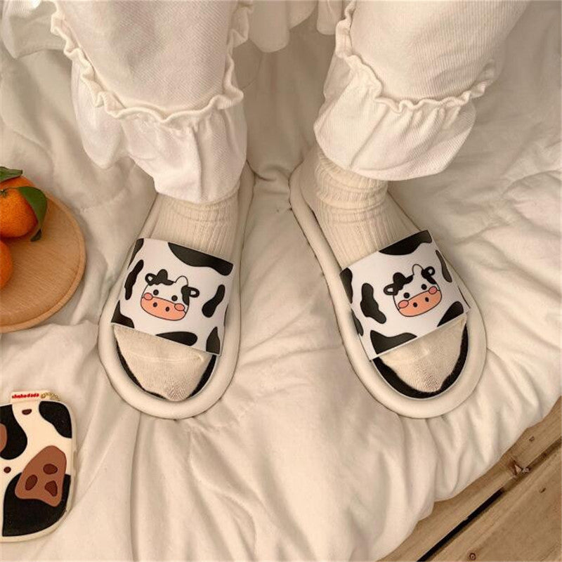 Cow Indoor Home Non Slip Slippers UB3259