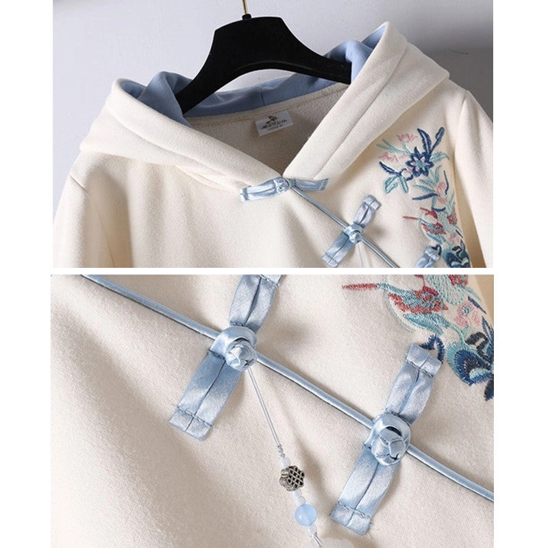 CHINESE STYLE HANFU MID LENGTH HOODIE UB3288