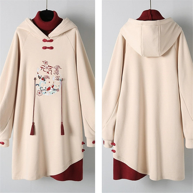 CHINESE STYLE DRESS CHEONGSAM HOODIE UB3291