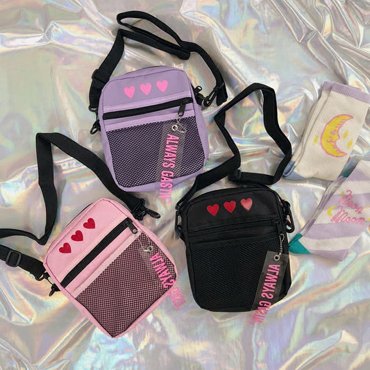 “HEART PRINT”  CROSSBODY BAG W110403