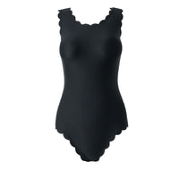 "BLACK SCALLOPED LACED" SWIMSUIT D061908