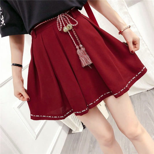 "RETRO CHIC" RED GIRL SKIRT Y031306