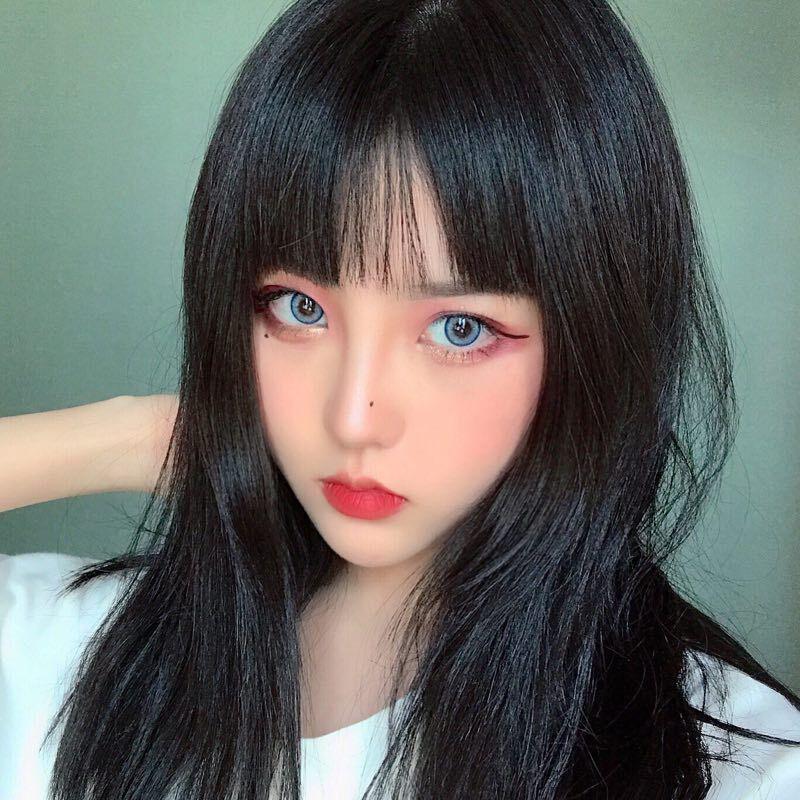 "BLACK LONG STRAIGHT" WIG K070504