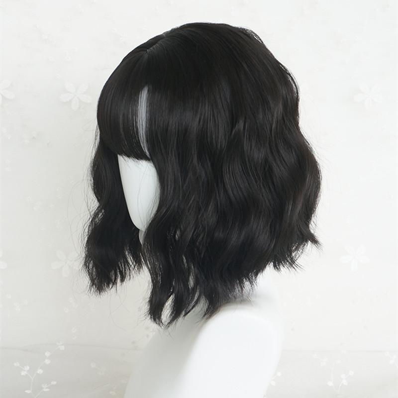 [@lunamartinezoficial]"BLACK MEDIUM LONG CURLY" WIG K102002