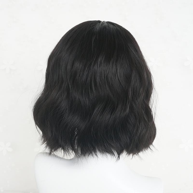 [@lunamartinezoficial]"BLACK MEDIUM LONG CURLY" WIG K102002