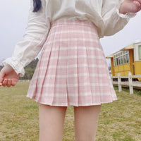[@milkiiprincess] "PLAID" SKIRT W010335REVIEW