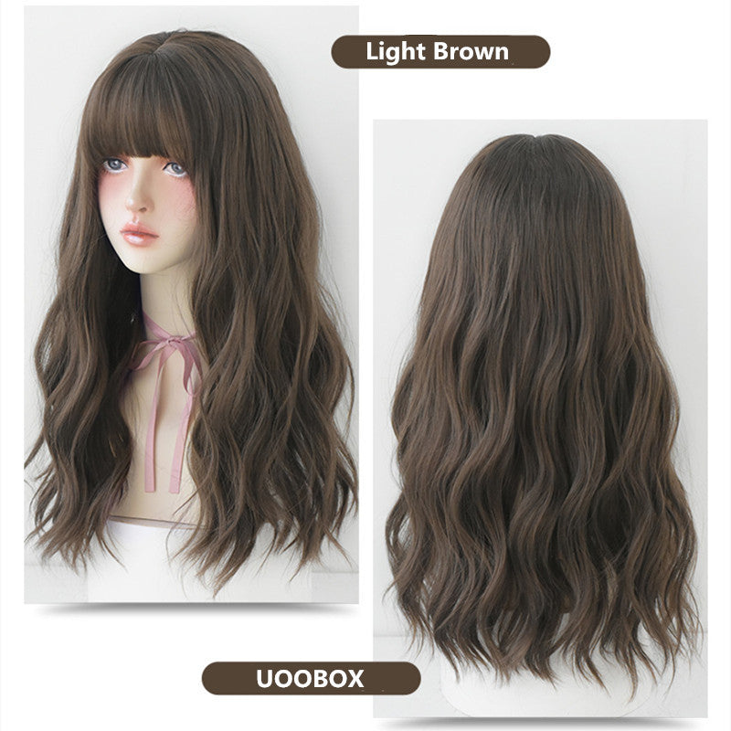 "FOUR COLOR NATURAL FLUFFY LONG CURLY" WIG N041403