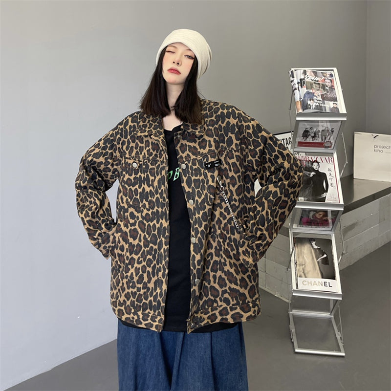 CHIC LEOPARD PRINT JACKET UB2705