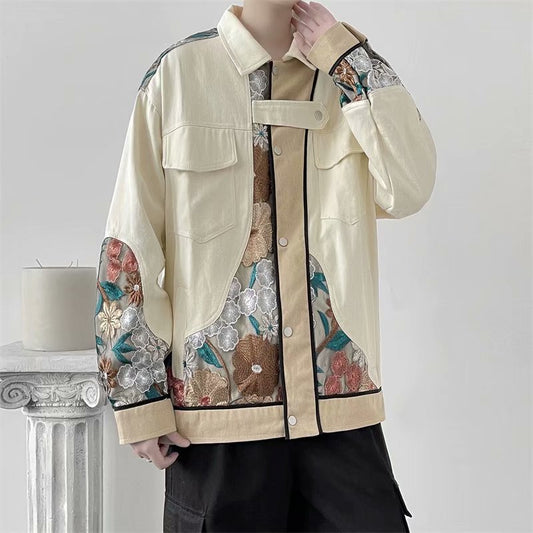 VINTAGE LACE FLORAL EMBROIDERED JACKET UB2702