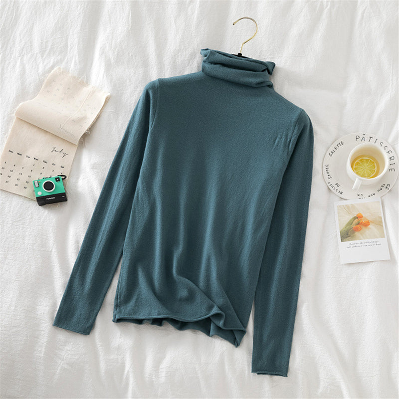 9 COLOR TURTLENECK KNITTED PULLOVER SHIRT UB2721