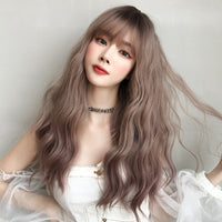 "FOUR COLOR NATURAL FLUFFY LONG CURLY" WIG N041403