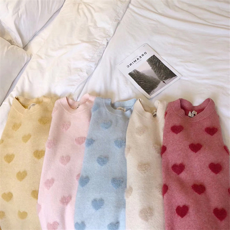 LAZY FURRY LOVING LIGHT-COLORED SWEATER UB2716