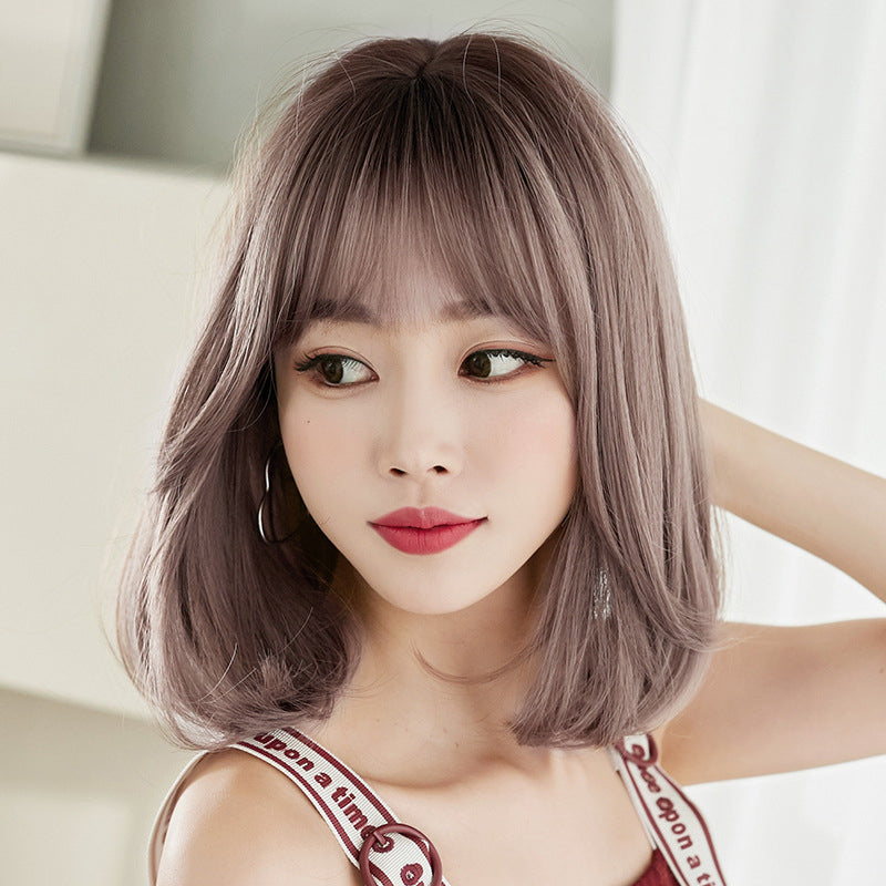 "FOUR COLORS NATURAL FLUFFY SHORT CURLY" WIG N041405