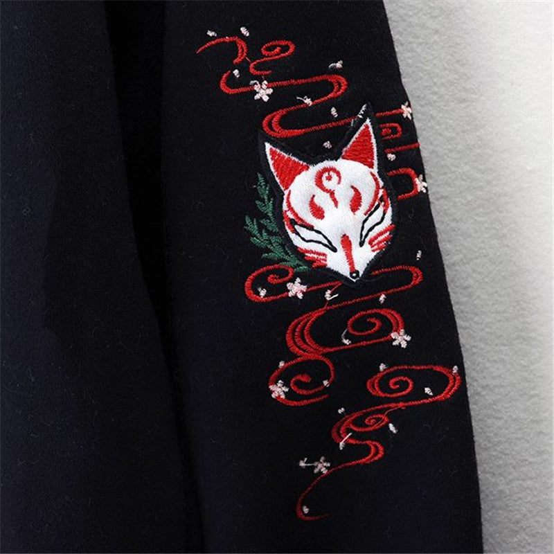 "FOX EMBROIDERED" HOODIE N102209