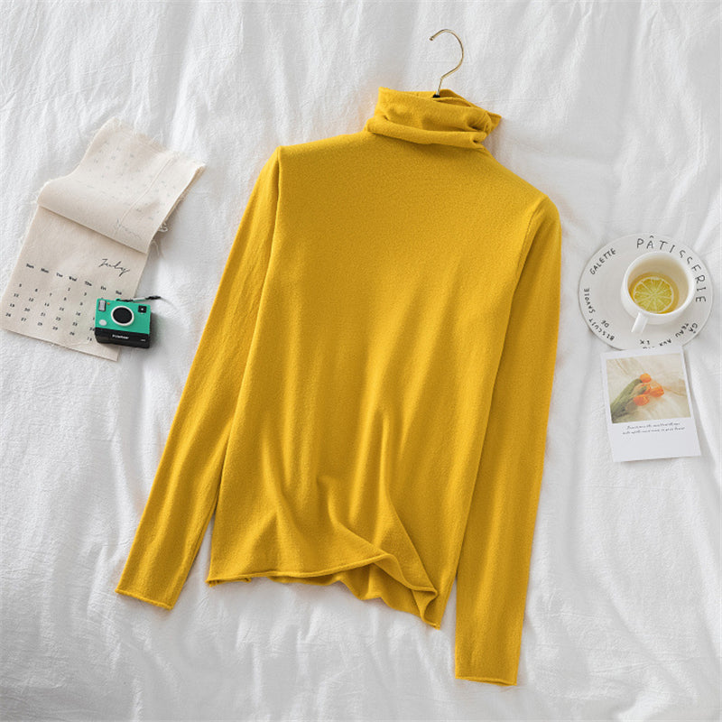 9 COLOR TURTLENECK KNITTED PULLOVER SHIRT UB2721