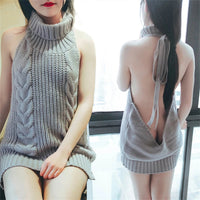 "BACKLESS" SWEATER N080509