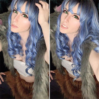 [@ashuri_senpapi] "LOLITA GRADIENT BLUE CURLY" WIG Y021633REVIEW