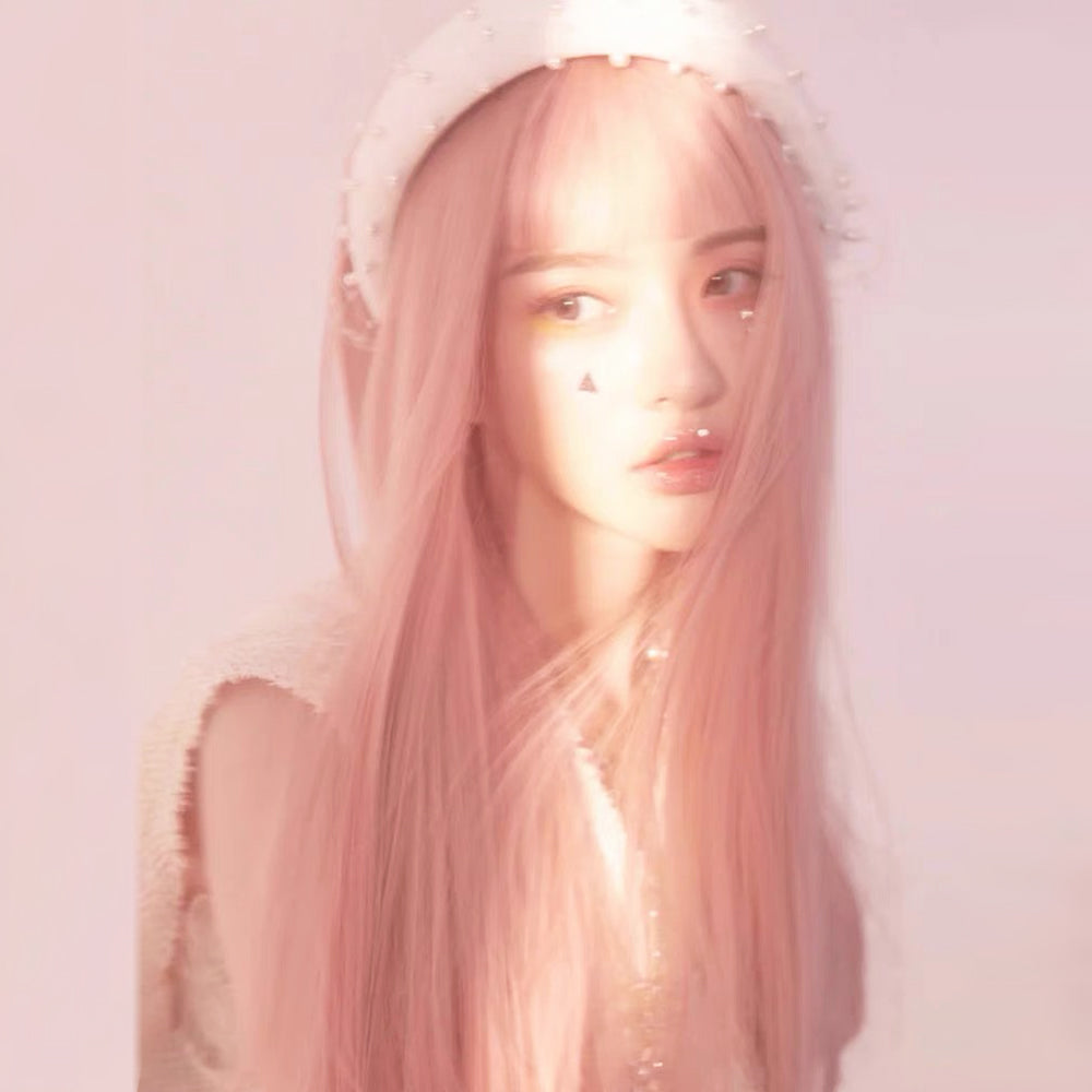 Pink Long Straight Hair Wig  UB98113