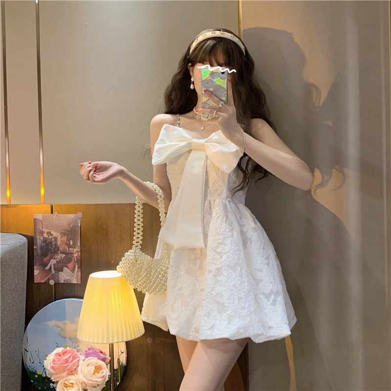 BOW SLIP DRESS UB98052