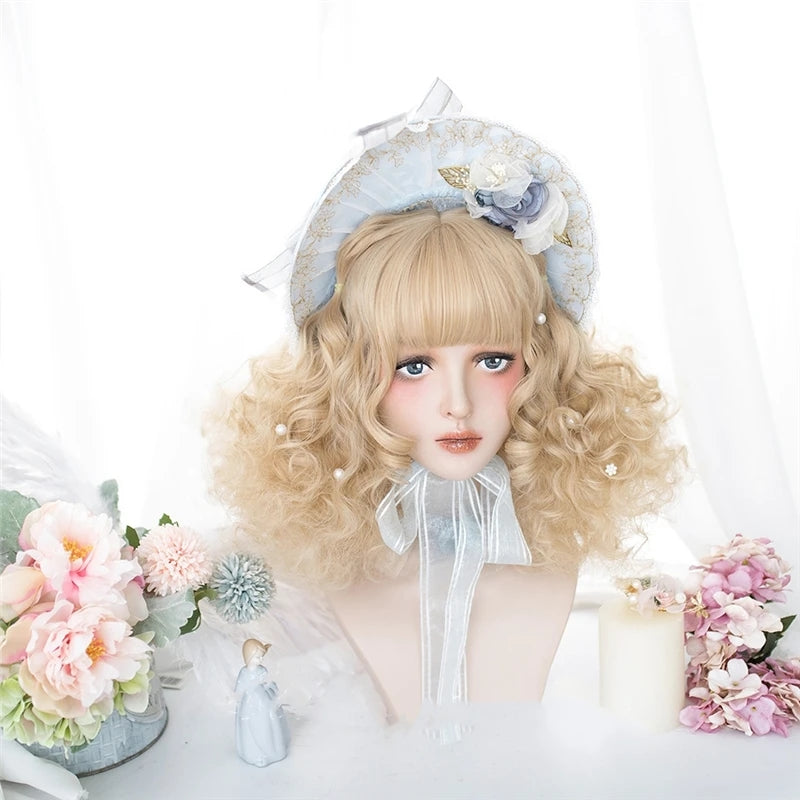 LOLITA BLONDE CURLY HAIR WIG UB3202